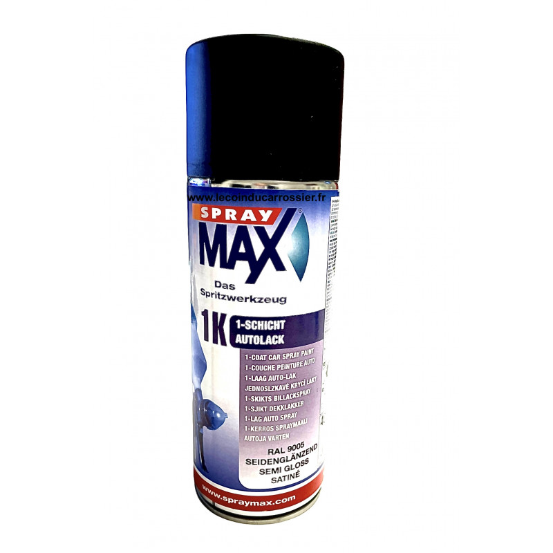 Peinture noir satiné spray max 400ml