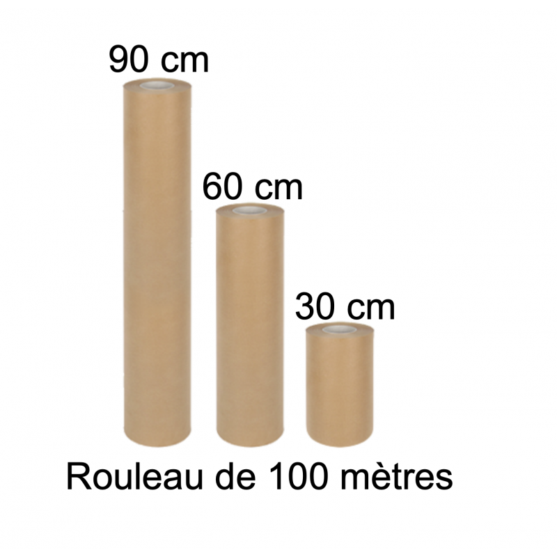 Papier kraft de masquage- 400M-pour marouflage carrosserie