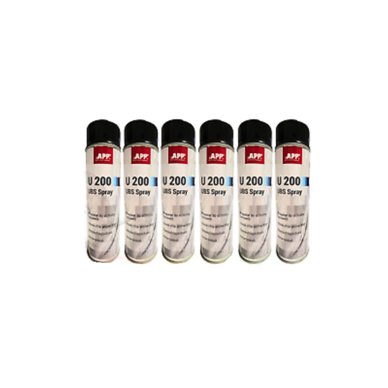 Carton de 6 anti gravillon noir en bombe