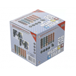 Jeu de disques/plateaux abrasifs  type roloc Ø 50 mm 35 pièces