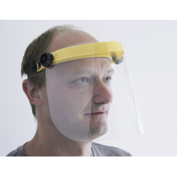 Écran de protection faciale transparent