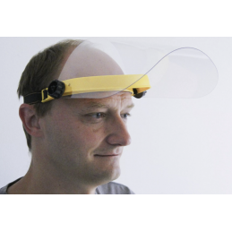 Écran de protection faciale transparent