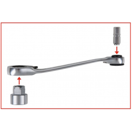 Coffret de douilles et d'embouts de vissage 1/4'' + 11 mm, 31 pièces