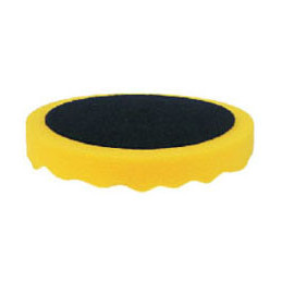 Mousse de polissage gauffré Ø150mm jaune