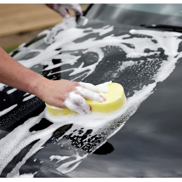 Éponge de nettoyage carrosserie avec couche microfibre