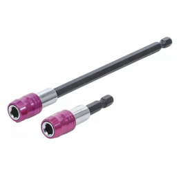 2 porte-embout automatique empreinte six pans femelle 1/4"