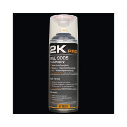 Peinture aérosol 2K PRO brillant RAL 9005 noir 400 ml