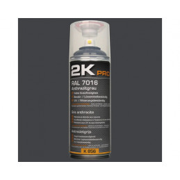 Peinture aérosol 2K PRO brillant RAL 7016 gris anthracite 400 ml