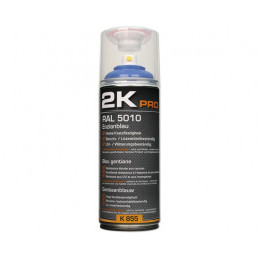 Peinture aérosol 2K PRO brillant RAL 5010 bleu gentiane 400 ml