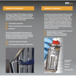 Peinture aérosol 2K PRO brillant RAL 5010 bleu gentiane 400 ml