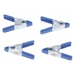 Jeu de 4 pinces mini acier 50 mm