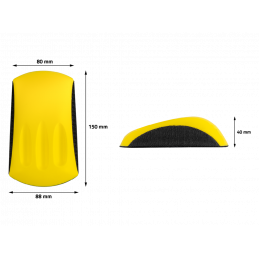 Cale en mousse pour disque velcro