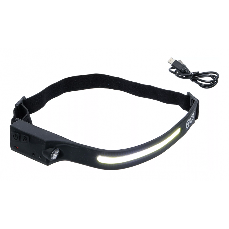 Lampe frontale COB LED avec capteur de mouvement