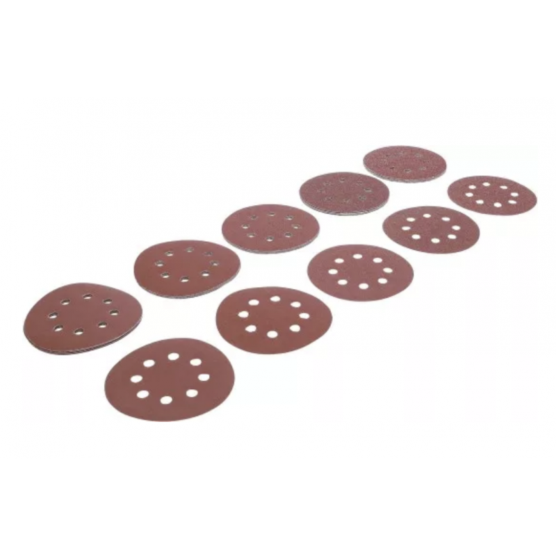 Jeu de 25 disques abrasives Ø 125 mm grain  40 à 180