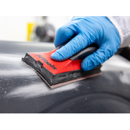 Bloc de ponçage avec 4 plateaux interchangeables et système d'aspiration