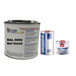 Kit peinture RAL9005 3Kg