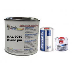 Kit peinture RAL 9010 3Kg blanc pur