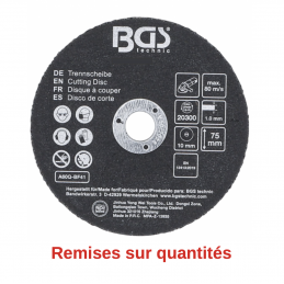 Disque à tronçonner Ø75mm ep1mm