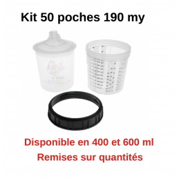 Kit godet poche jetable VPS 190µm