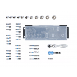 Coffret cliquet 1/4 avec...