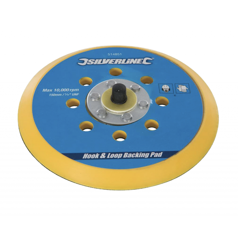 Plateau ponceuse silverline 8 trous 150mm