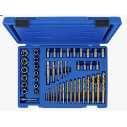 Jeu d’extracteurs de vis et écrous avec mèches gauches