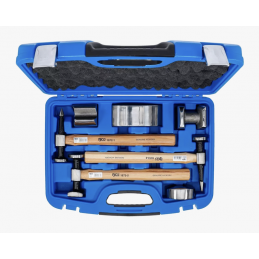 Mallette de tas et marteaux de carrosserie 7 pièces