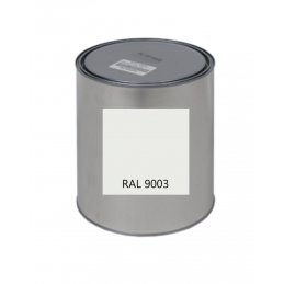 Peinture blanc RAL 9003 pot de 3,700 Litres