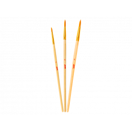 Lot de 3 pinceaux ronds