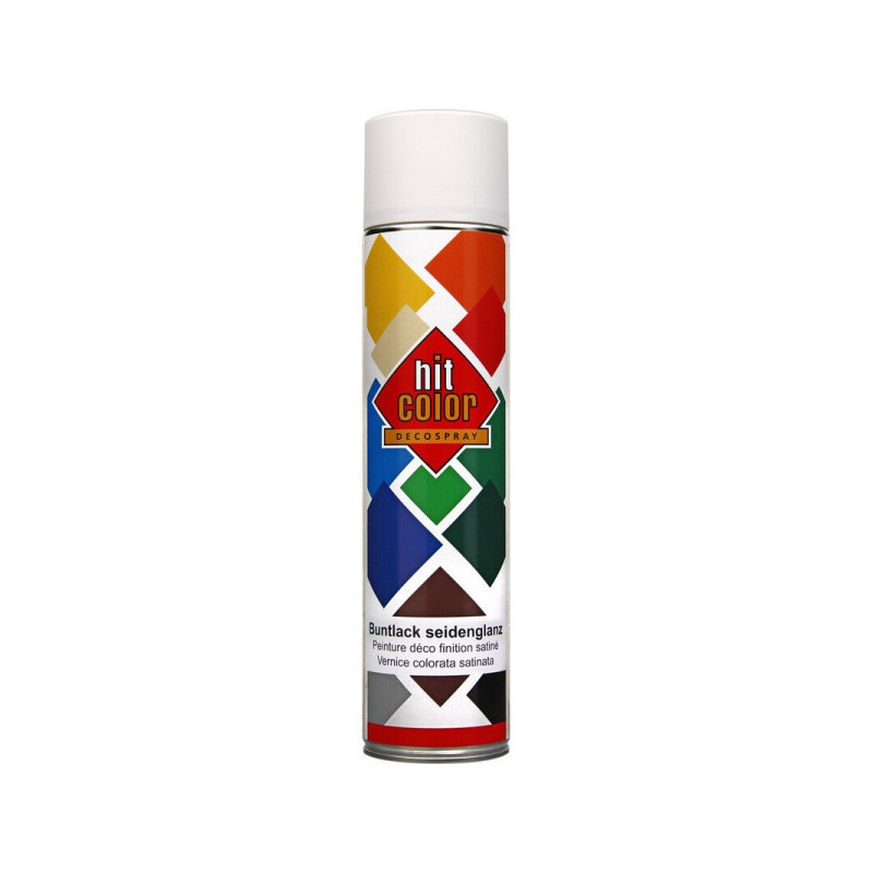 Bombe de peinture Blanc pur Hit Color 600ml