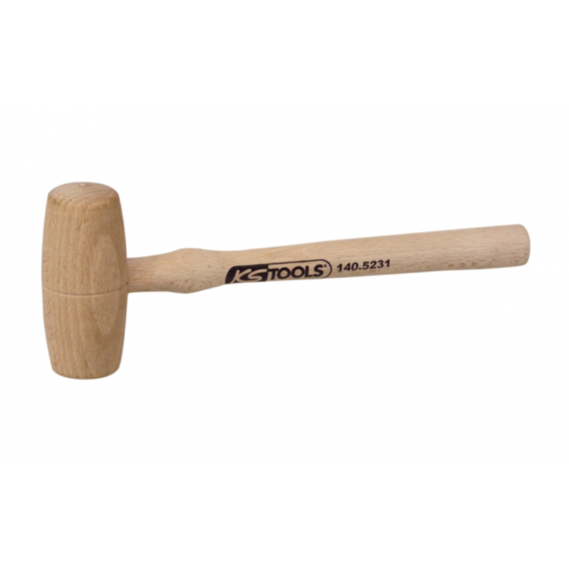 KS TOOLS 140.5211 Maillet à embout nylon 200g tête 28mm avec manche frêne galbé